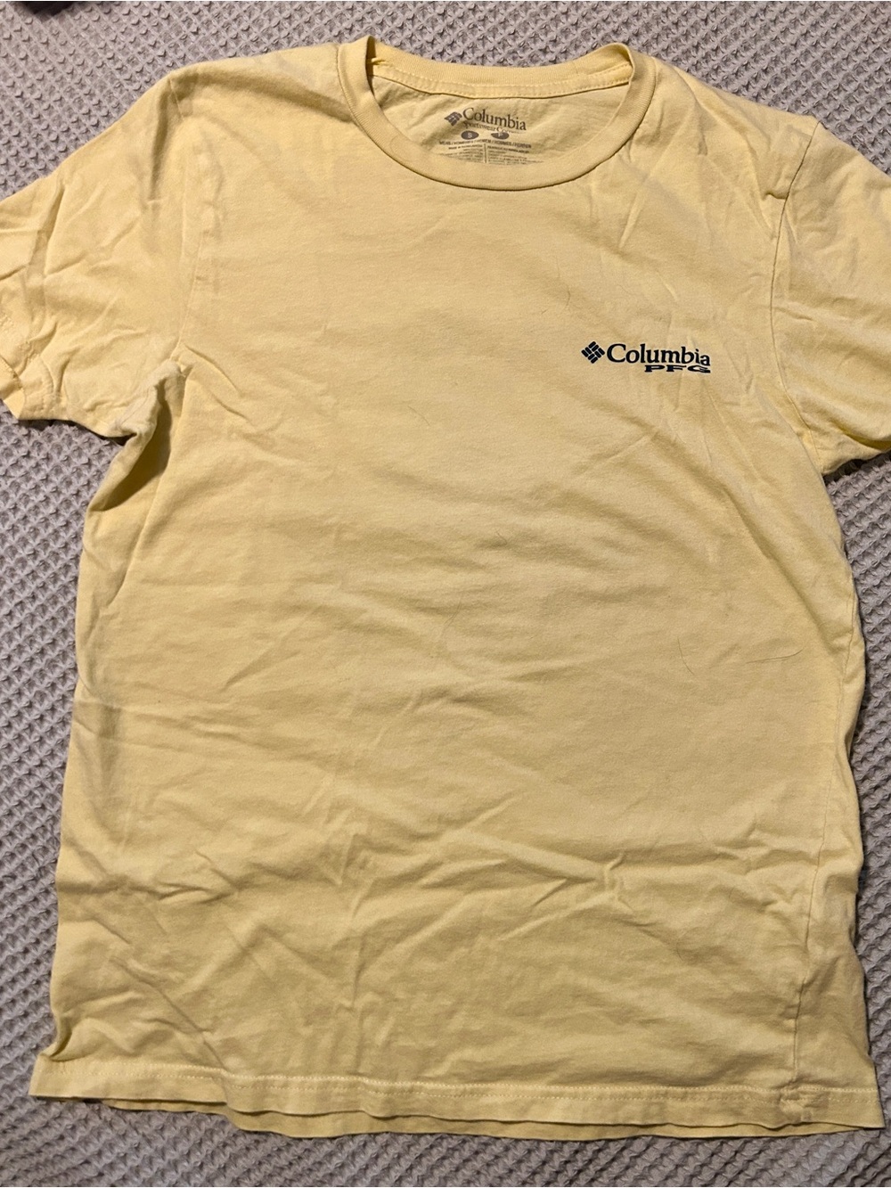 Columbia Yellow Angler Management Fishing T-Shirt